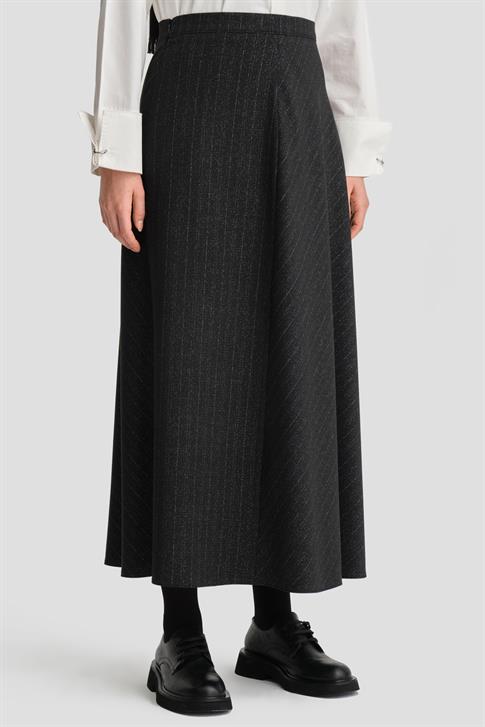 Armine Simli Dokulu Etek 25K1721 Siyah