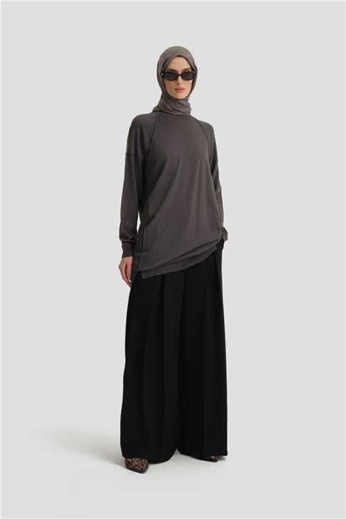 Armine Triko Tunik 25KD2002 Antrasit