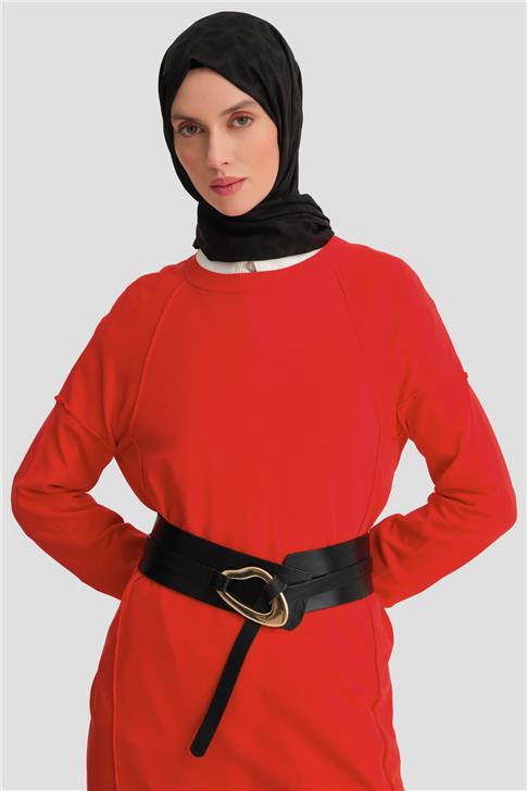 Armine Triko Tunik 25KD2002 Kırmızı