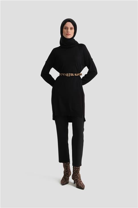 Armine Triko Tunik 25KD2002 Siyah