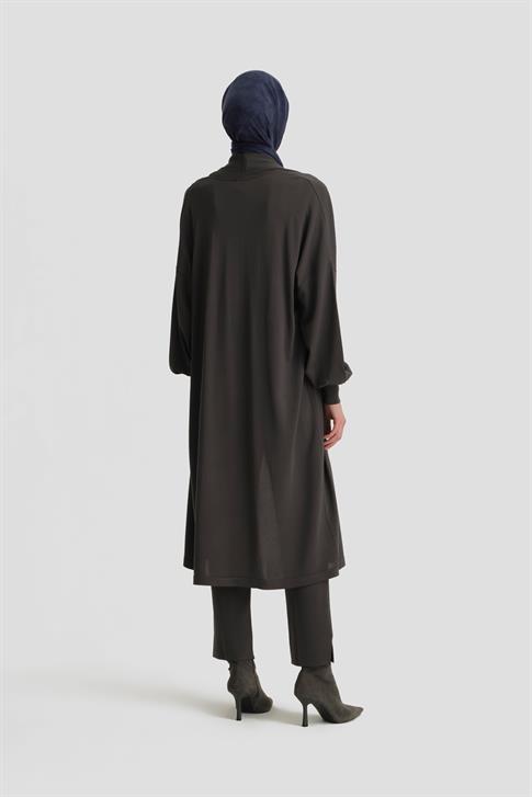 Armine Üç Parça Triko Takım 25KD2004 Antrasit