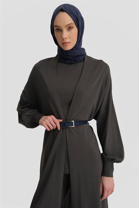 Armine Üç Parça Triko Takım 25KD2004 Antrasit