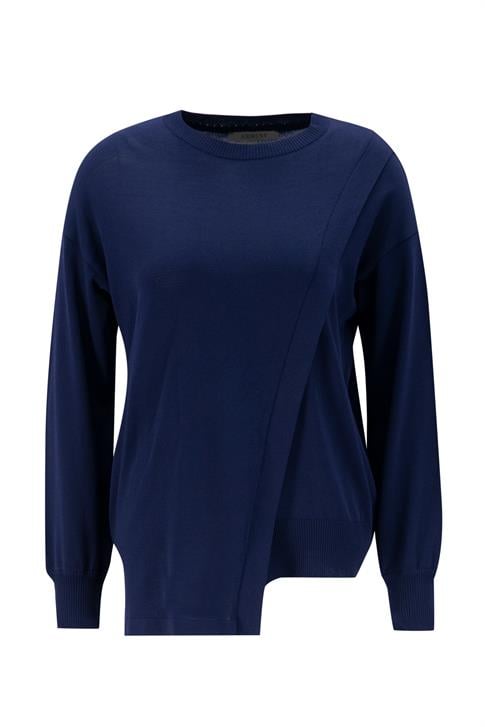 Armine Aller Detaylı Triko Kazak 25KD2005 Lacivert