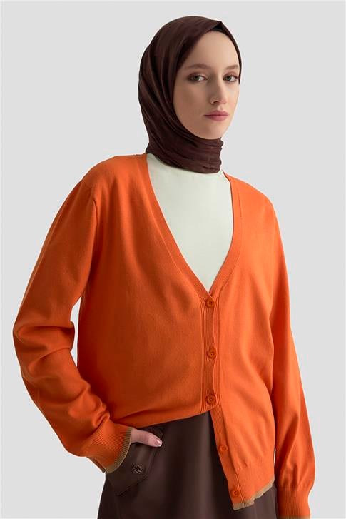 Armine Hırka 24Kd2402 Oranj