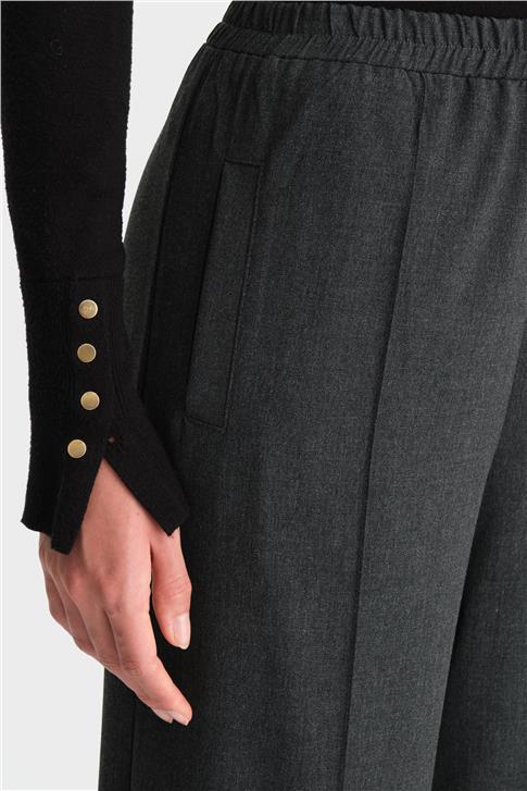 Armine Beli Lastikli Palazzo Pantolon 25K2703 Antrasit