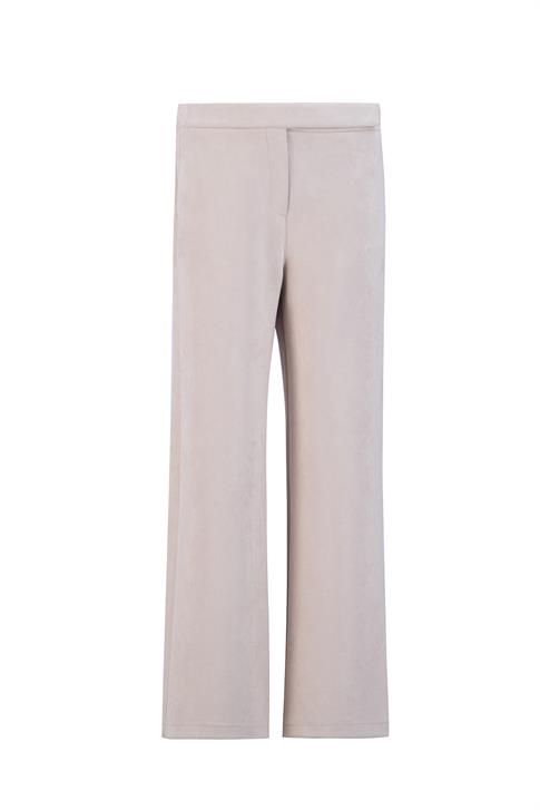 Armine Düz Paça Süet Pantolon 25K2704 Bej