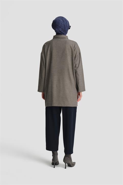 Armine Beli Daraltılabilen Gabardin Pantolon 25K2705 LACİVERT