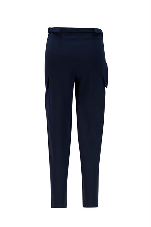 Armine Beli Daraltılabilen Gabardin Pantolon 25K2705 LACİVERT