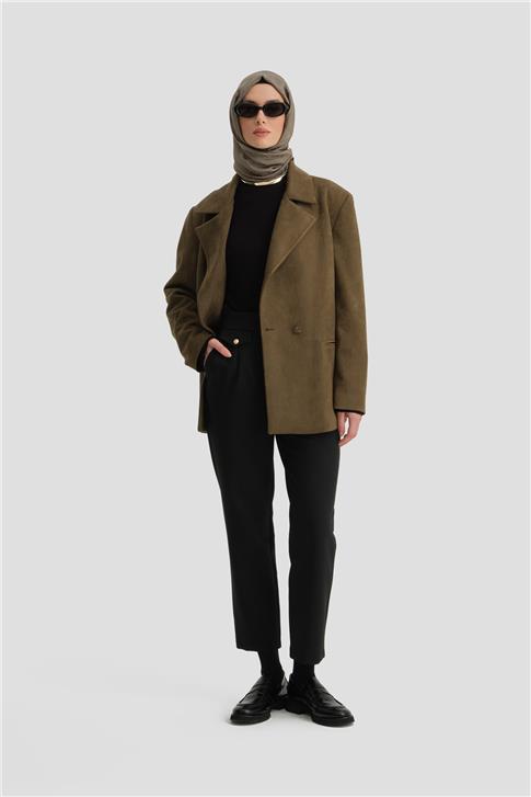 Armine Asimetrik Kapamalı Pantolon 25K2707 Siyah