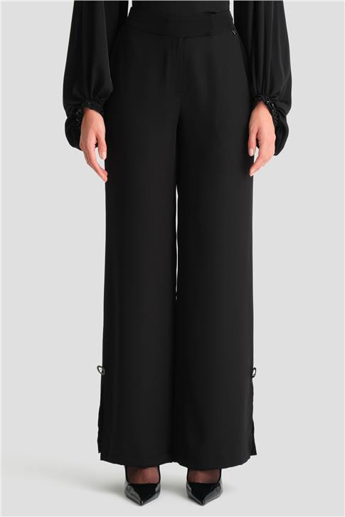 Armine Aksesuar Detaylı Şık Pantolon 25K2713 Siyah