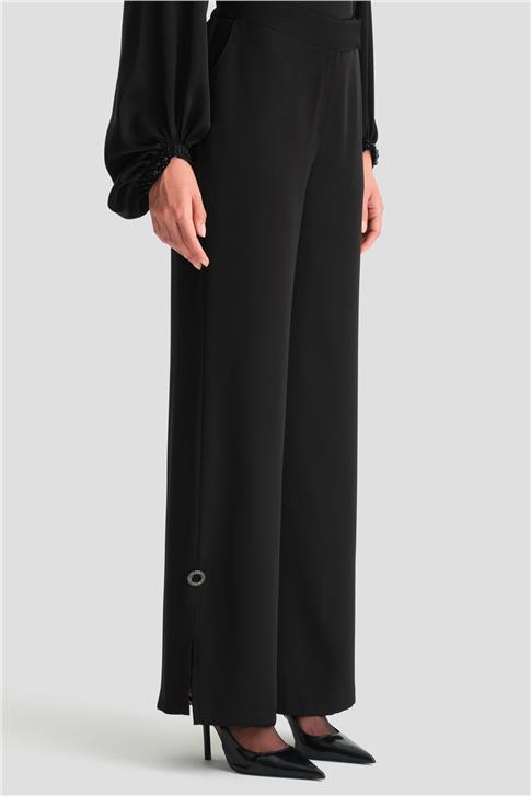 Armine Aksesuar Detaylı Şık Pantolon 25K2713 Siyah