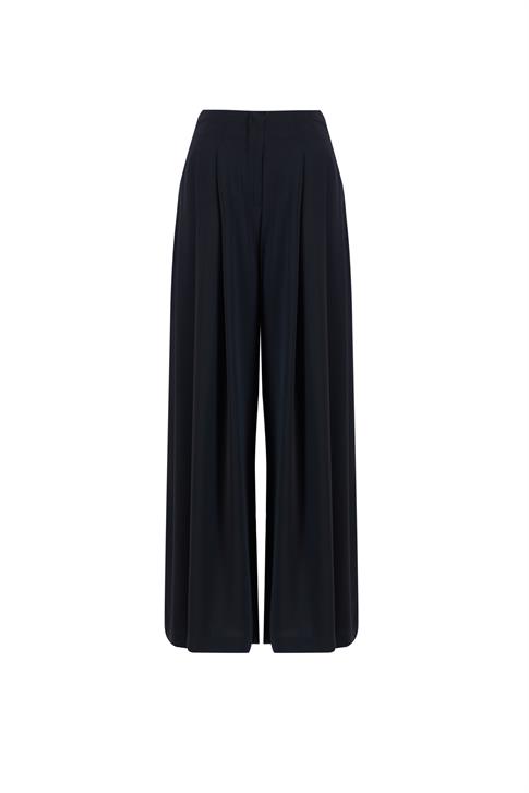 Armine Pileli Pantolon Etek 24K2715 Siyah