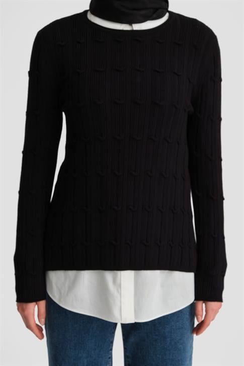 Armine Triko Tunik 25KD2803 Siyah