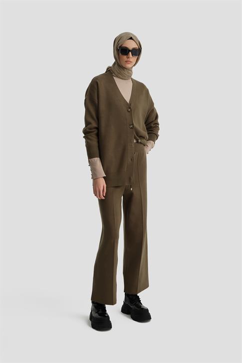 Armine Triko Hırkalı Takım 24KD2808 Haki