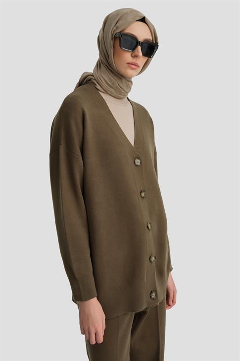 Armine Triko Hırkalı Takım 24KD2808 Haki