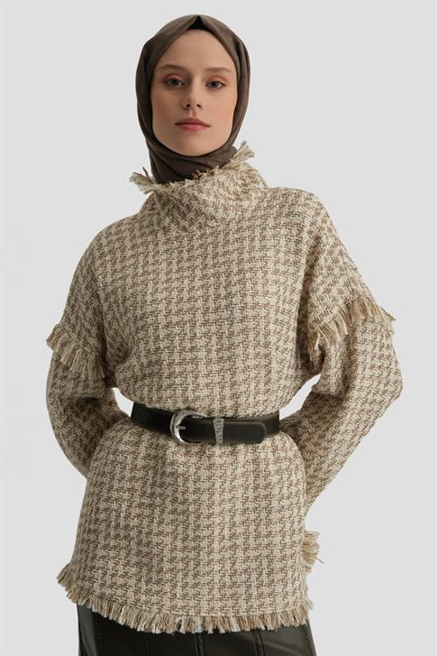 Armine Tüvit Bluz 24K3613 Ekru