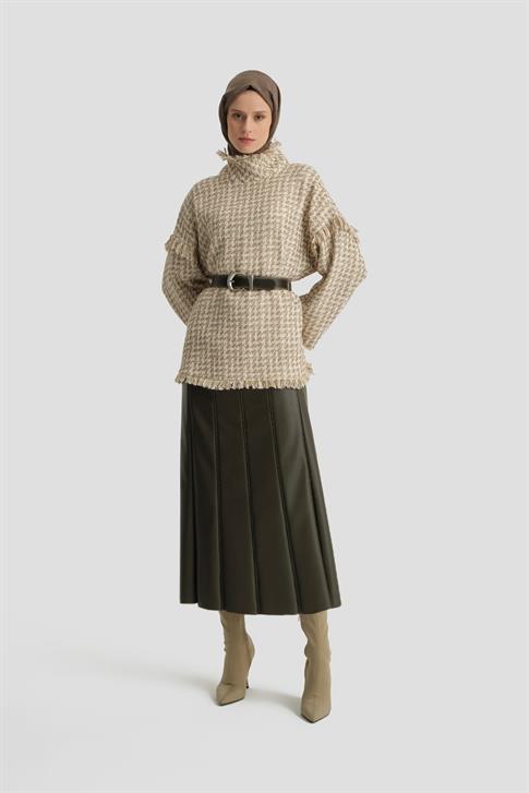 Armine Tüvit Bluz 24K3613 Ekru