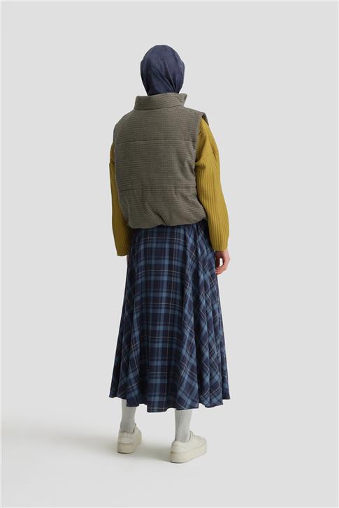 Armine Dolgulu Yelek 25K4200 LACİVERT