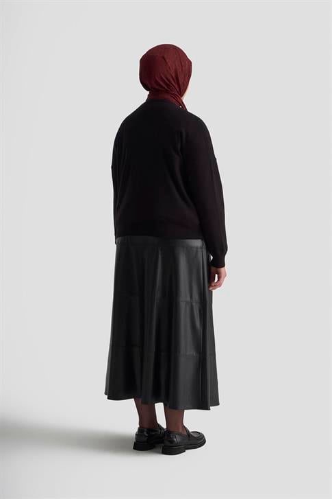 Armine İncili Triko Hırka 25KD4202 Siyah