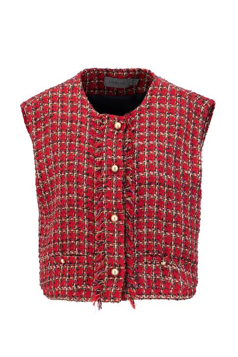 Armine Tüvit Yelek 24K4206 Kırmızı