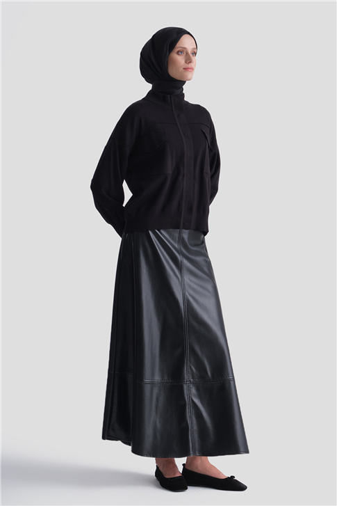 Armine Hırka 25KD4206 Siyah 