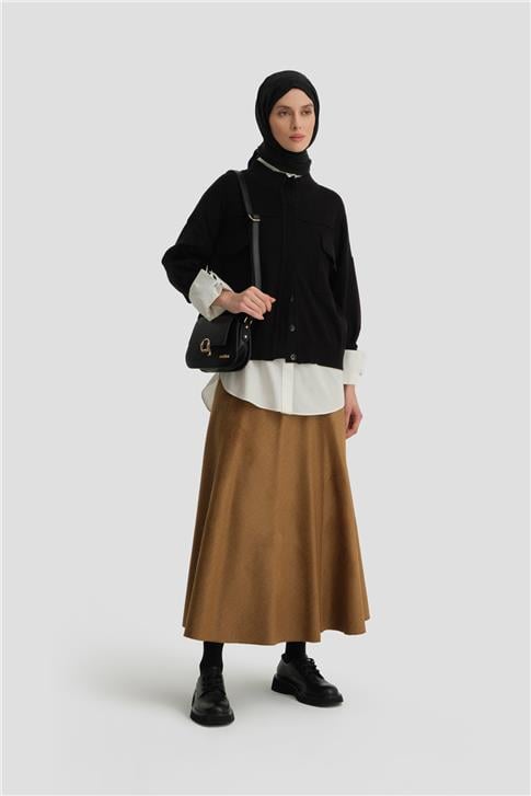 Armine Hırka 25KD4206 Siyah