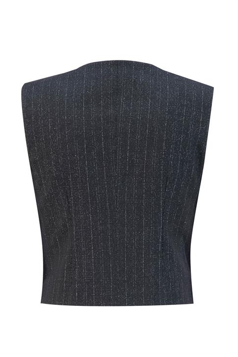 Armine Sim Dokuku Yelek 25K4208 Siyah