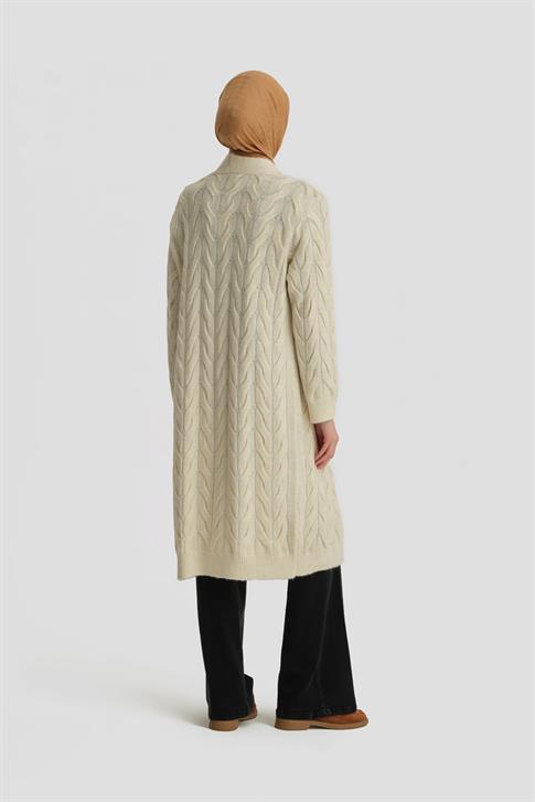 Armine Uzun Triko Hırka 25KD4209 Aytaşı