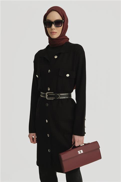 Armine Hırka 24KD4210 Siyah