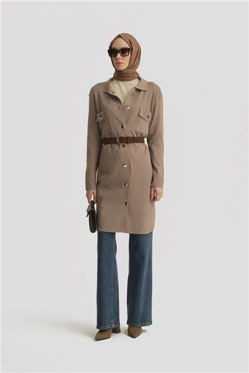 Armine Hırka 24KD4210 Vizon