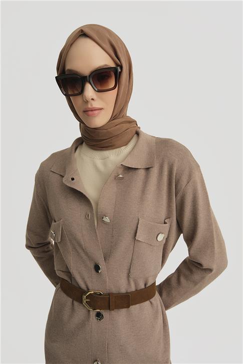 Armine Hırka 24KD4210 Vizon