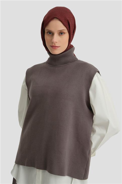 Armine Sıfır Kol Kazak Etekli Takım 24KD4220 Antrasit