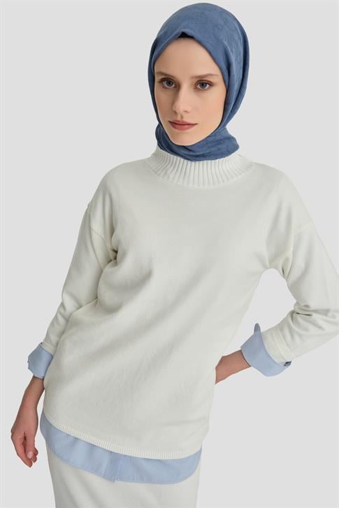 Armine Basic Triko Takım 24KD4222 Ekru