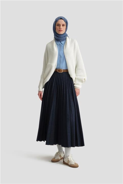 Armine Triko Hırka 25KD4223 Ekru