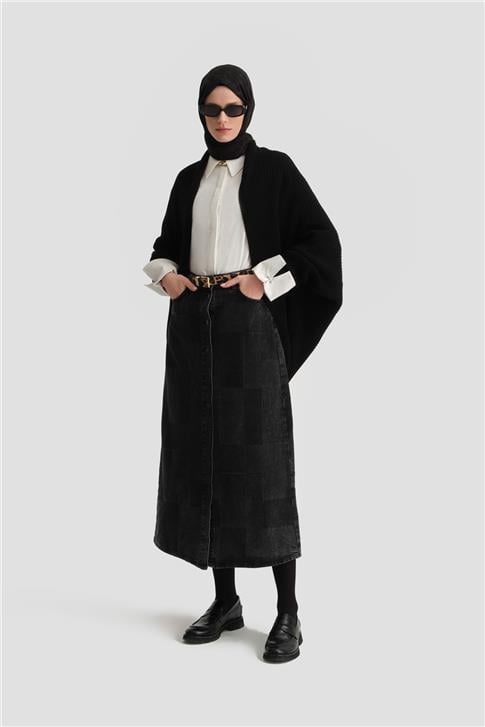 Armine Triko Hırka 25KD4223 Siyah