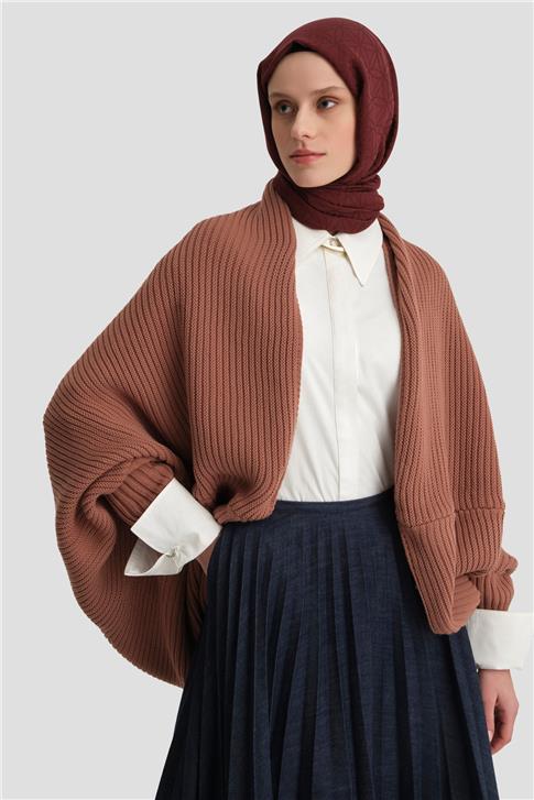 Armine Triko Hırka 25KD4223 Gül kurusu