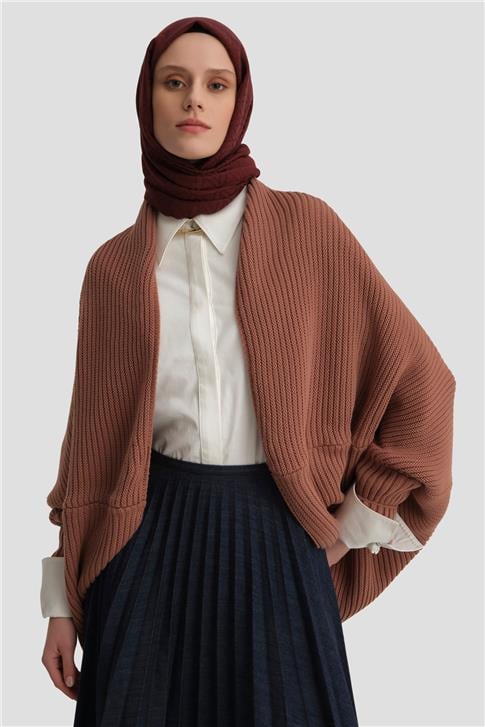 Armine Triko Hırka 25KD4223 Gül kurusu