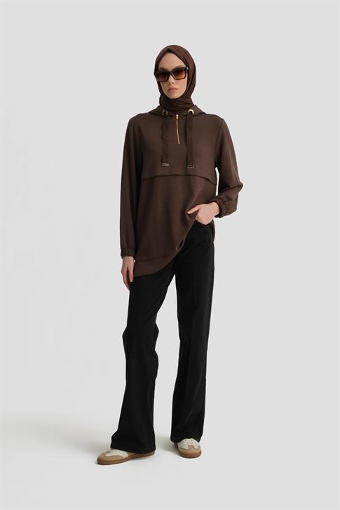 Armine Tunik 25KH4229 Kahverengi
