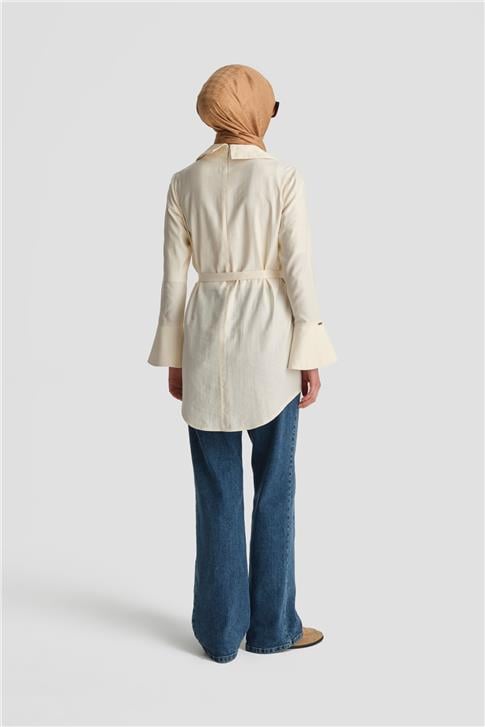 Armine Kruvaze Görünümlü Modal Tunik 24K4313 Aytaşı