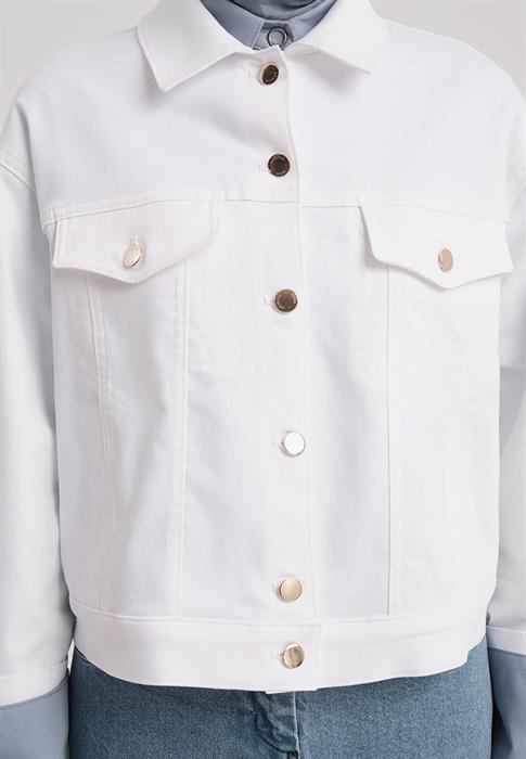 Armine Ceket 24K5405 Beyaz