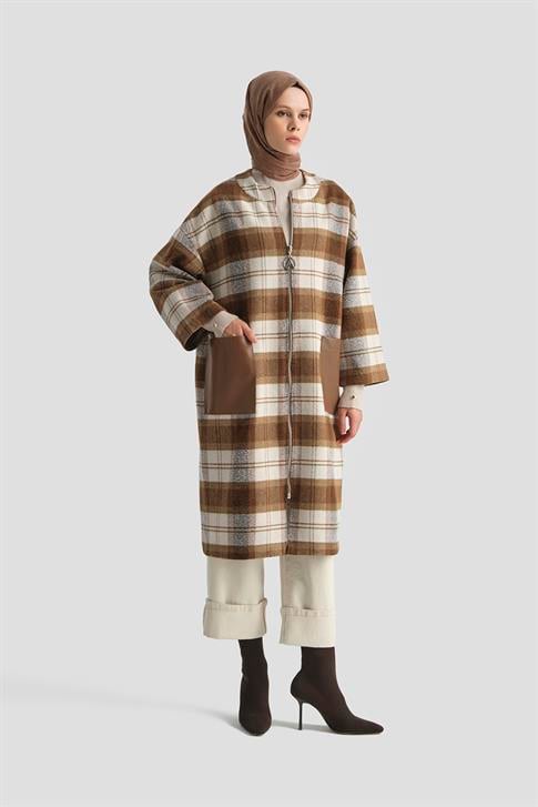 Armine Trend Ceket 24KT557 Kahverengi