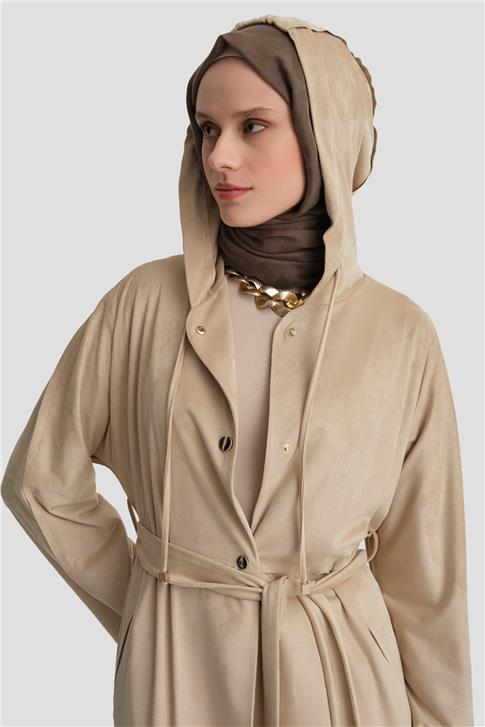 Armine Kesim Detaylı Süet Giy Çık 25K5606 Bej