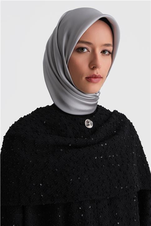 Armine Pullu Kumaşlı Asimetrik Hırka 25K5607 Siyah