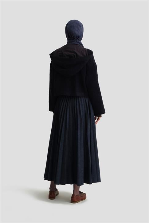 Armine Tüvit Kumaşlı Mont 25K5702 LACİVERT