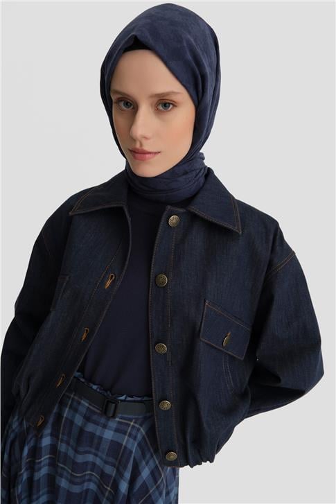 Armine Bomber Ceket 24K5704 Lacivert