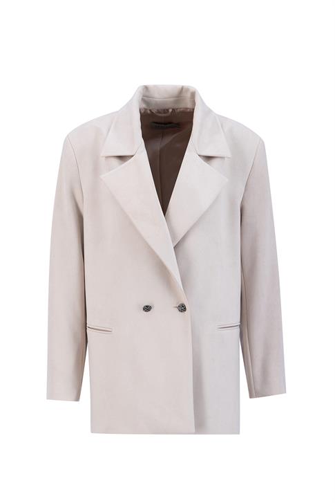 Armine Süet Blazer Ceket 25K5710 Bej