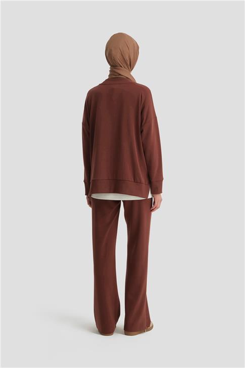 Armine Sweat 25KD6813 Kızıl Kahve