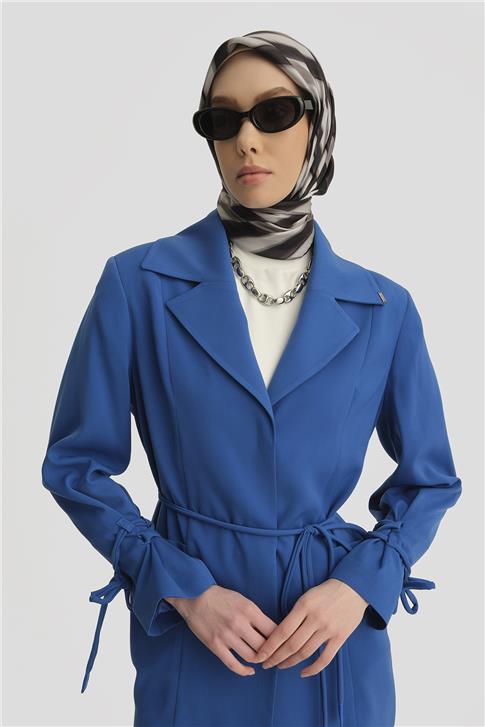 Armine Kordon Ve Çıtçıt Detaylı Takım 24K6902 Kobalt