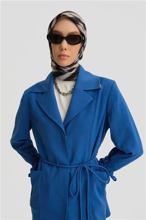 Armine Kordon Ve Çıtçıt Detaylı Takım 24K6902 Kobalt