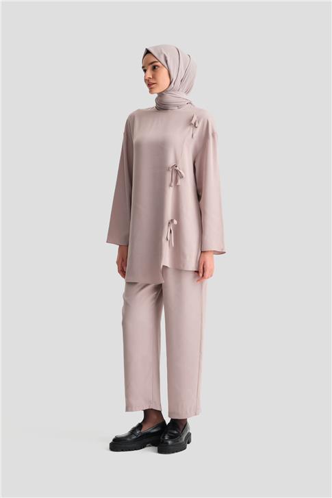 Armine Kurdele Detaylı Takım 24K6903 Vizon